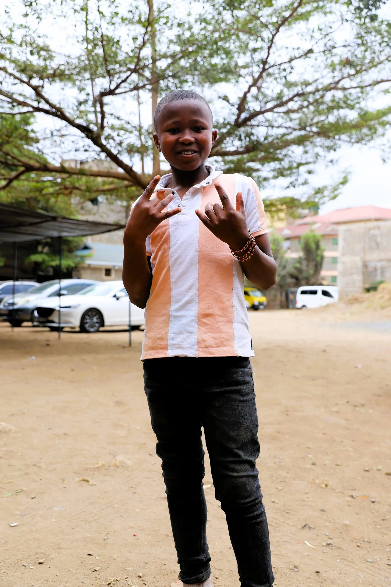Portrait of Alex at the children's home