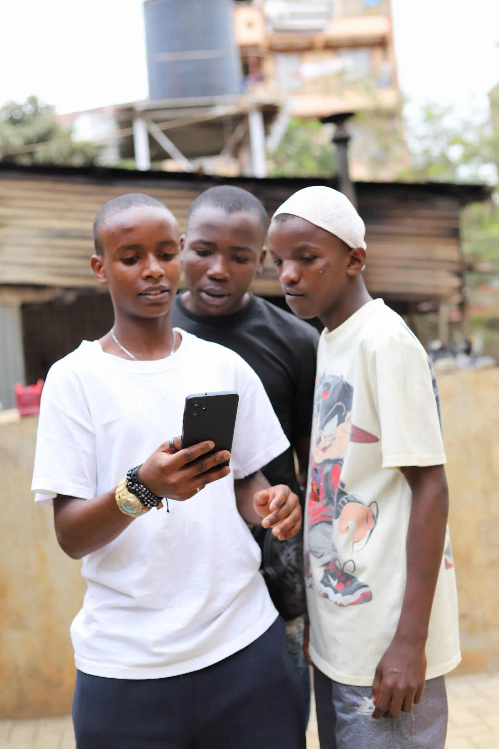 Group of youth bonding at the home