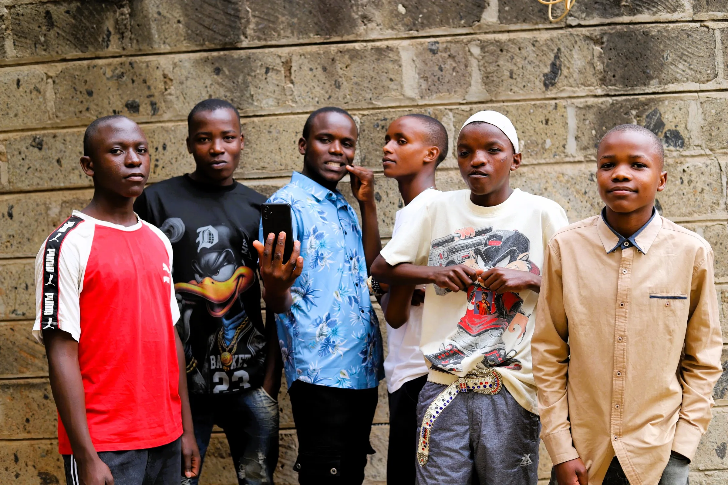 Children and youth sharing a happy moment